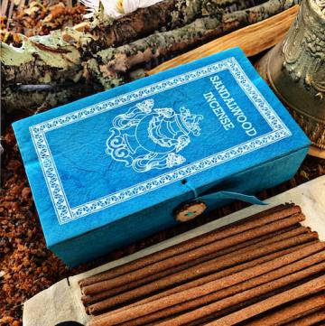 Sandalwood Incense- Lokta Paper Box 